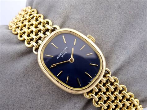 patek philippe damenuhr ebay|Patek Philippe Ellipse Damenuhr 18 Karat Gold, blaue Lunette.